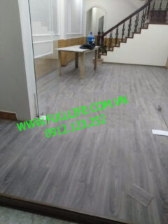 Công trình nhà ở sử dụng sàn nhựa giả gỗ hèm khóa full life Công trình nhà ở sử dụng sàn nhựa giả gỗ hèm khóa full life