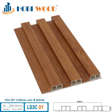 Tấm Ốp Tường 3 lam sóng 20mm LS3C 01
