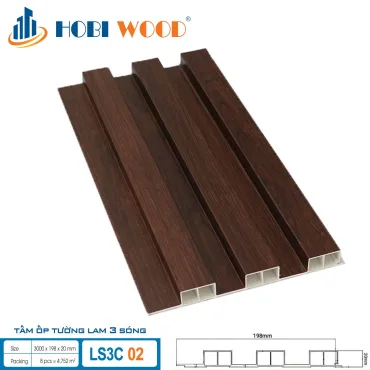 Tấm Ốp Tường 3 lam sóng 20mm LS3C 02