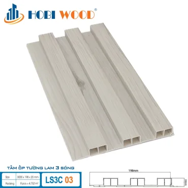 Tấm Ốp Tường 3 lam sóng 20mm LS3C 03