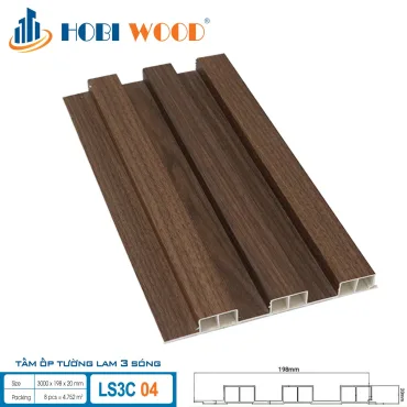 Tấm Ốp Tường 3 lam sóng 20mm LS3C 04