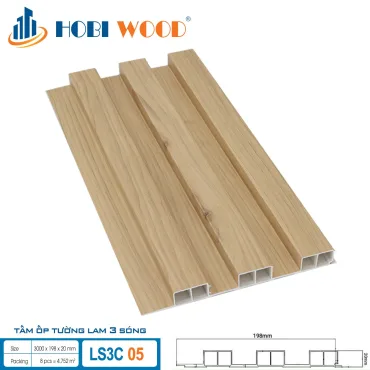 Tấm Ốp Tường 3 lam sóng 20mm LS3C 05