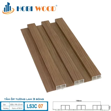 Tấm Ốp Tường 3 lam sóng 20mm LS3C 07