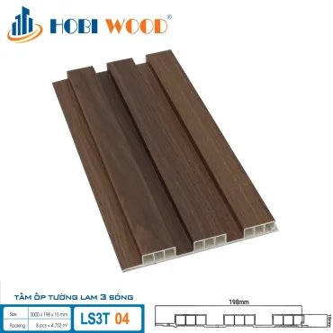 Tấm Ốp Tường 3 lam sóng 15mm LS3T 04