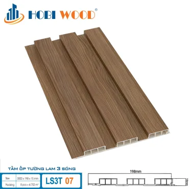 Tấm Ốp Tường 3 lam sóng 15mm LS3T 07