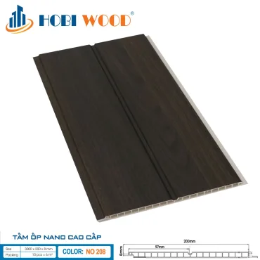 Tấm Ốp Nano Hobiwood 208