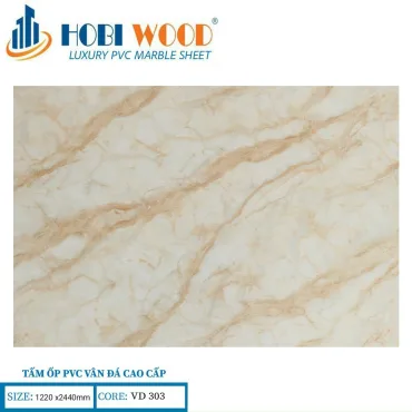 Tấm Ốp PVC Vân Đá Hobi Wood VD303