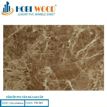 Tấm Ốp PVC Vân Đá Hobi Wood VD307