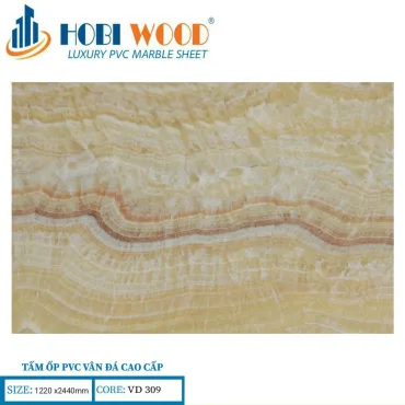 Tấm Ốp PVC Vân Đá Hobi Wood VD309
