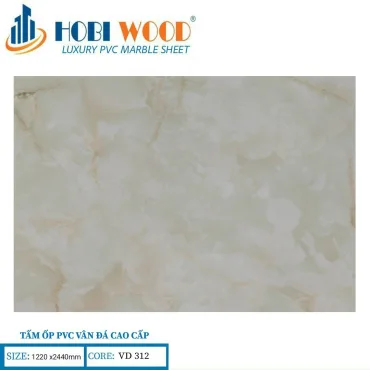 Tấm Ốp PVC Vân Đá Hobi Wood VD312
