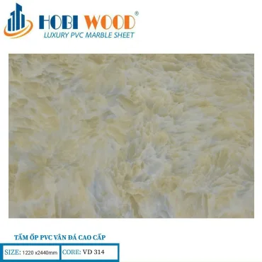 Tấm Ốp PVC Vân Đá Hobi Wood VD314