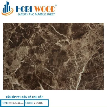Tấm Ốp PVC Vân Đá Hobi Wood VD315