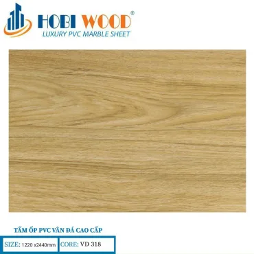 Tấm Ốp PVC Vân Đá Hobi Wood VD318