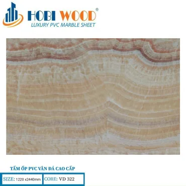 Tấm Ốp PVC Vân Đá Hobi Wood VD322