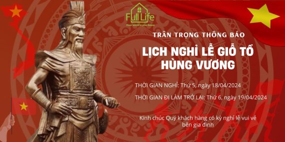 Thông báo lịch nghỉ giỗ tổ Hùng Vương 2024